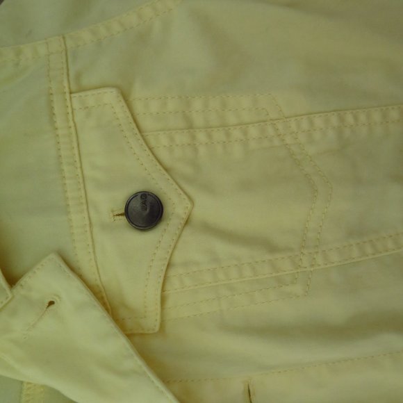 Vintage 2000s Yellow Cotton Denim-Style Jacket - Picture 12 of 12
